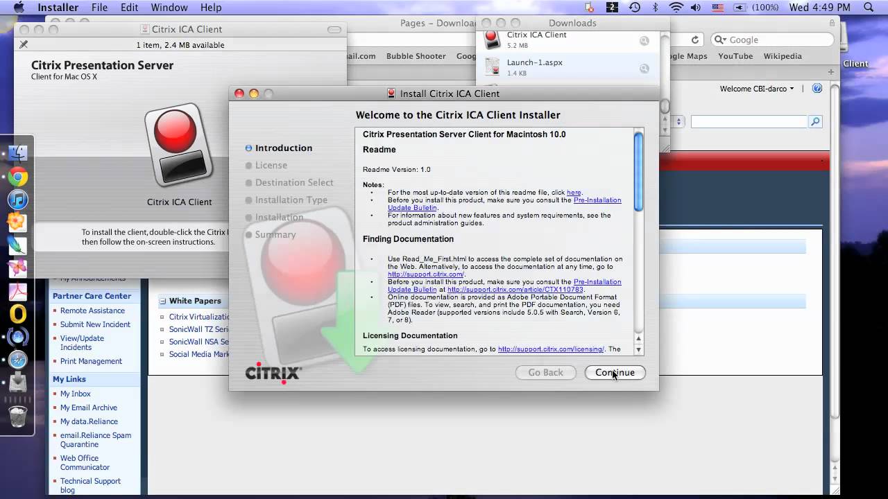 citrix receiver for mac not working mojave